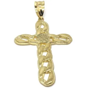 10K Yellow Gold Cross Pendant | GCP_006