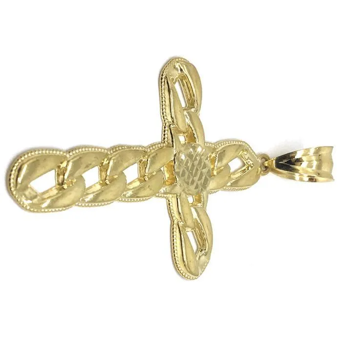 10K Yellow Gold Cross Pendant | GCP_006