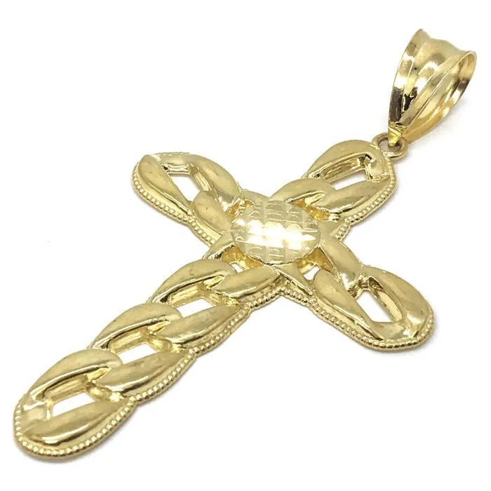 10K Yellow Gold Cross Pendant | GCP_006