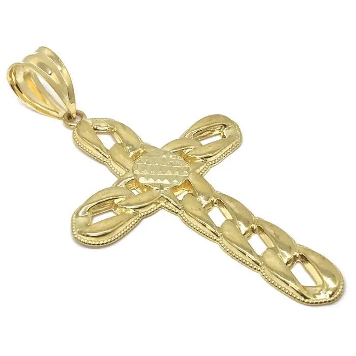 10K Yellow Gold Cross Pendant | GCP_006