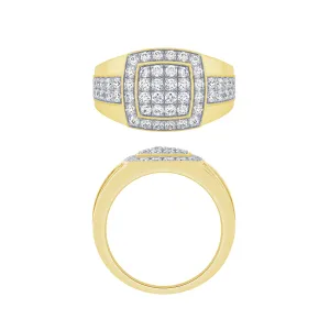 14K 1 1/2Ct Men's Diamond Ring