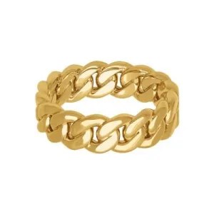 14k Yellow Gold 7MM Cuban Link Men's Band, Size 10.0