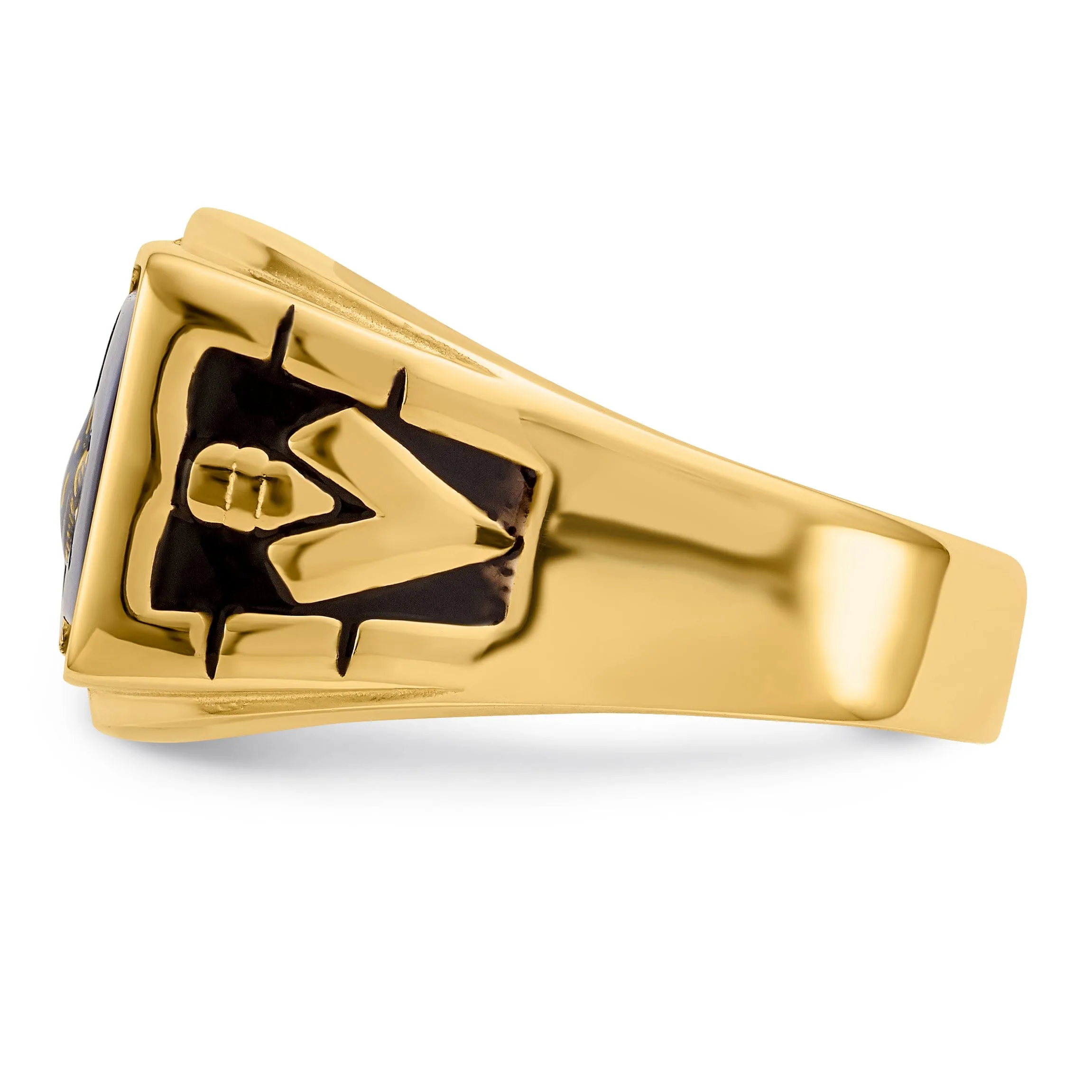 14k Yellow Gold Men's Masonic Ring