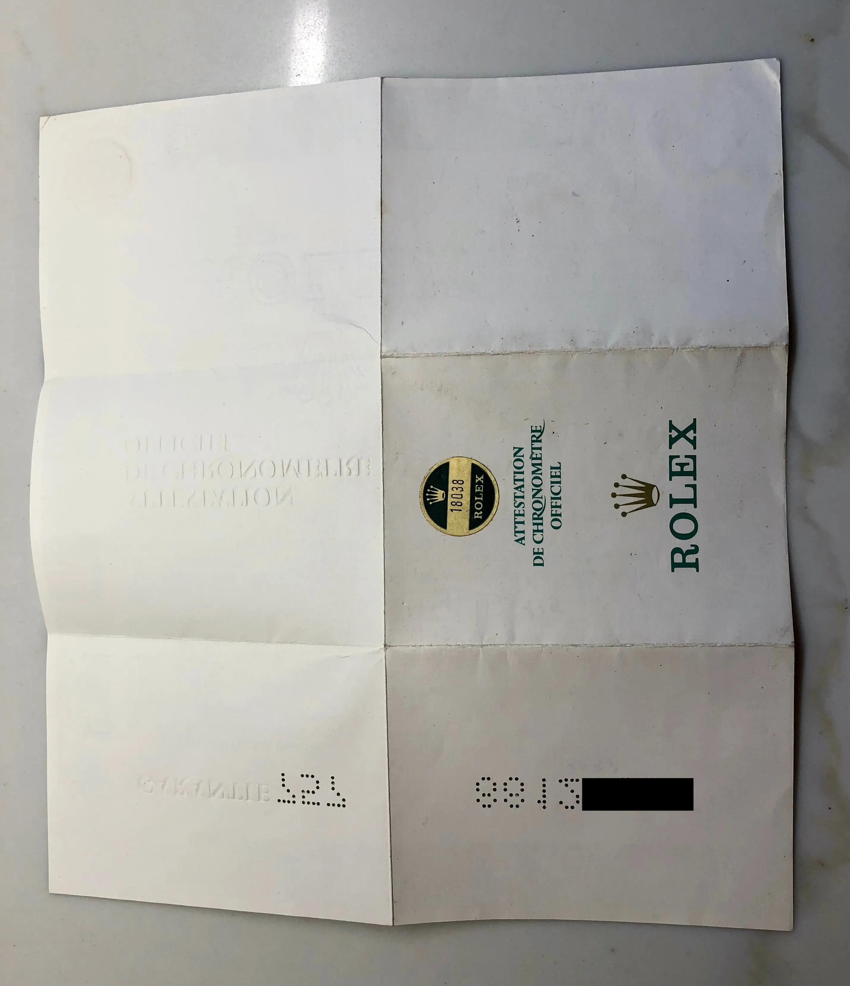 1985 Rolex President 18038 Day Date Yellow Gold Champagne Wristwatch with Papers