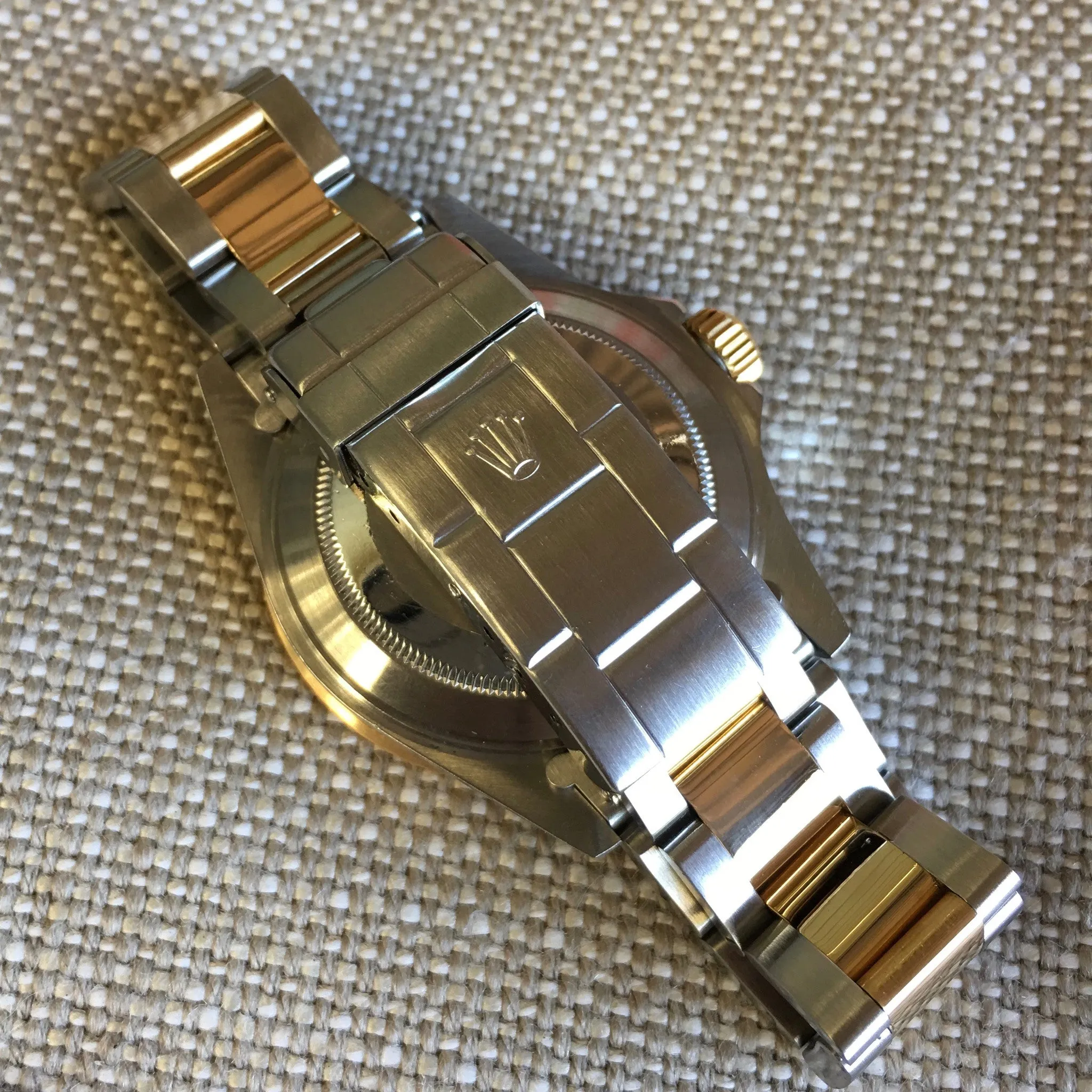 1993 Rolex Submariner 16613 Two Tone Purple Color Change Steel 18K Gold "S" Serial Wristwatch