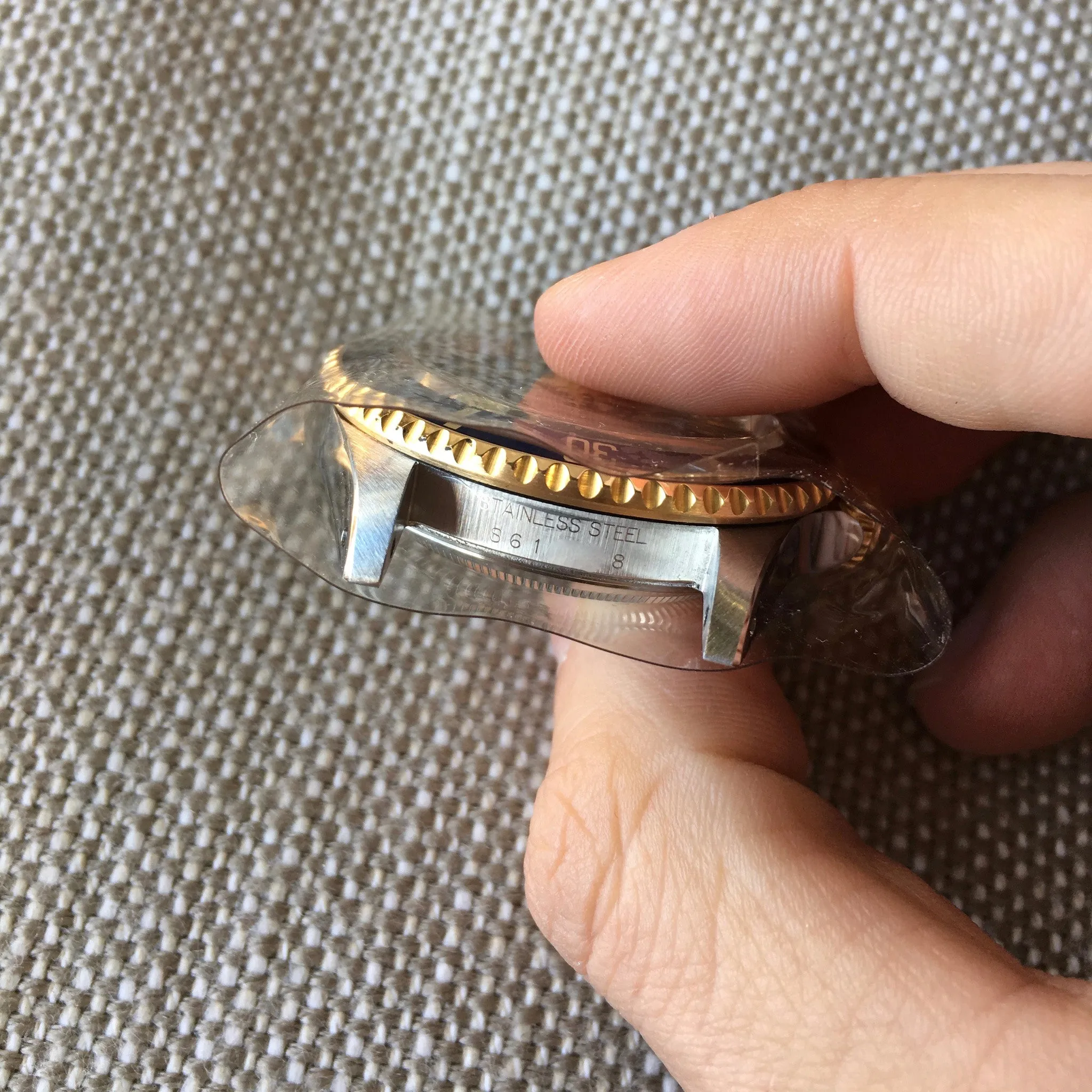1993 Rolex Submariner 16613 Two Tone Purple Color Change Steel 18K Gold "S" Serial Wristwatch