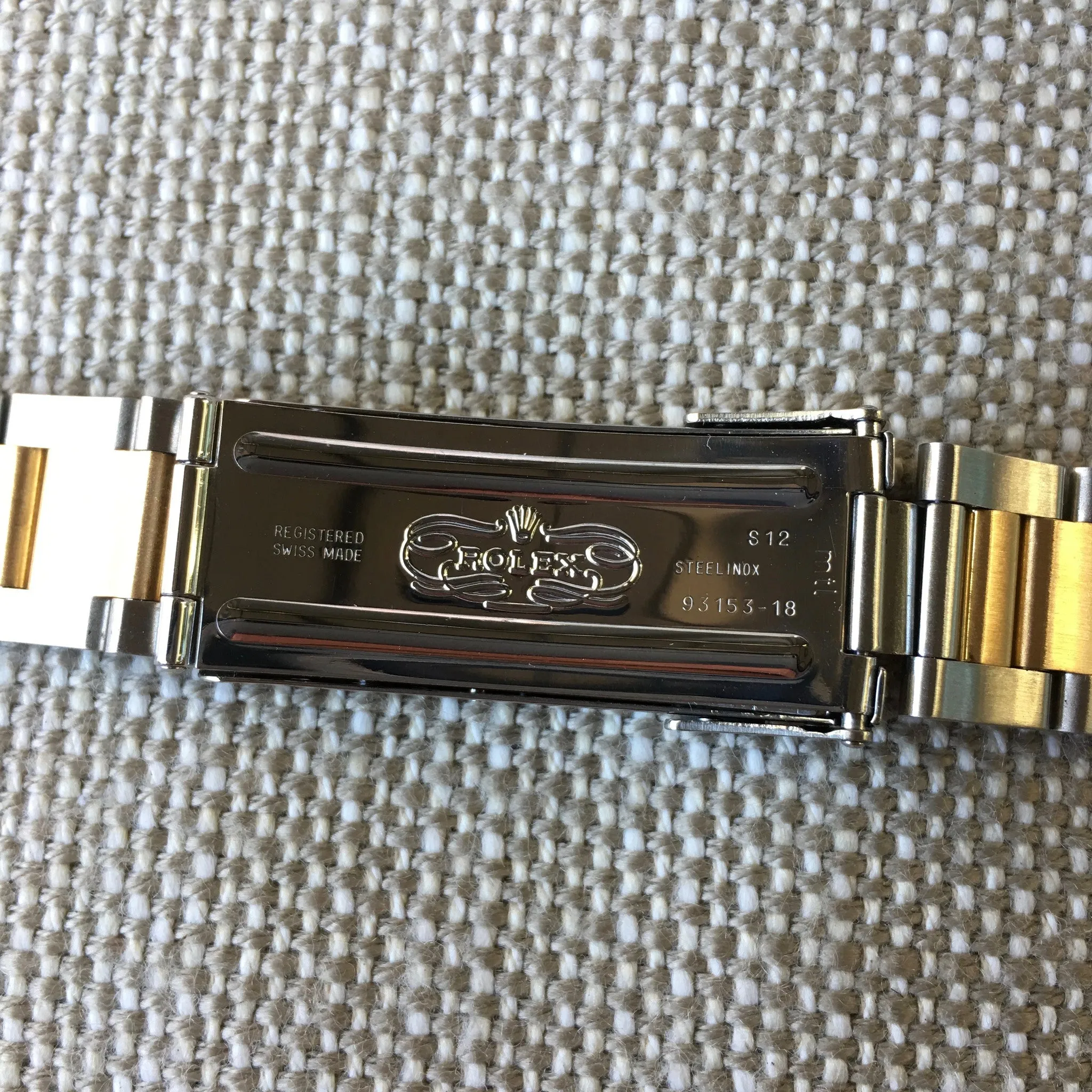 1993 Rolex Submariner 16613 Two Tone Purple Color Change Steel 18K Gold "S" Serial Wristwatch