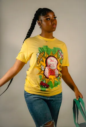 Anger Management Collections Comic-Iconic t-shirt, yellow