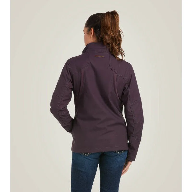 Ariat Women's Rebar Stretch Canvas Softshell Jacket Plum - 10037661