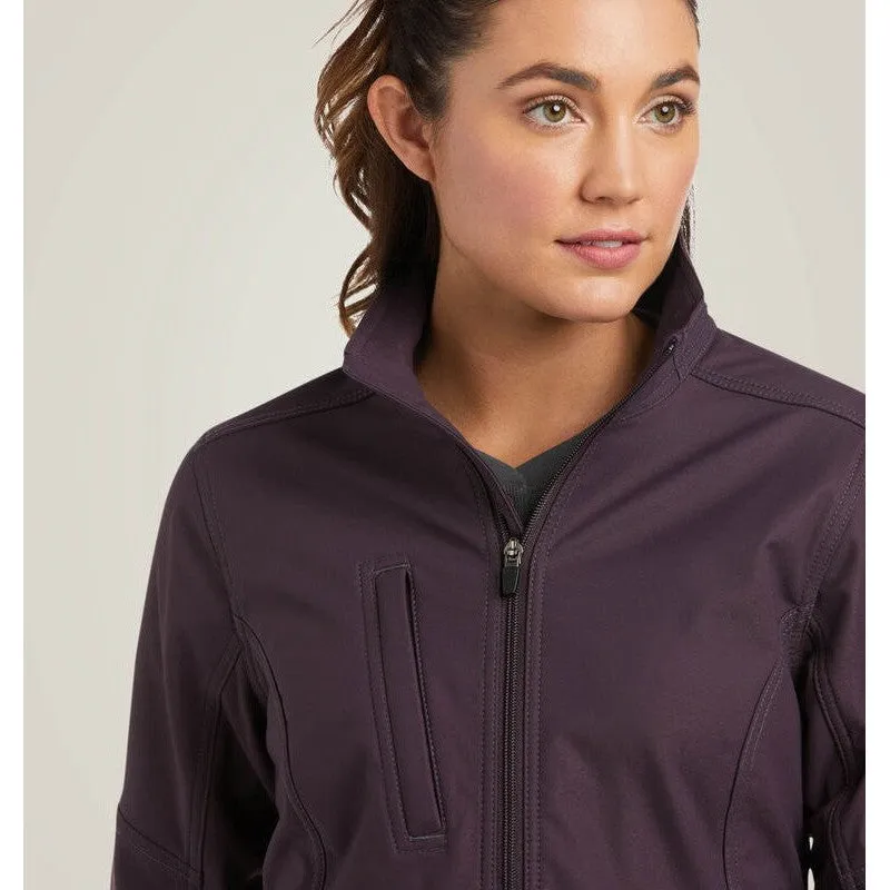 Ariat Women's Rebar Stretch Canvas Softshell Jacket Plum - 10037661