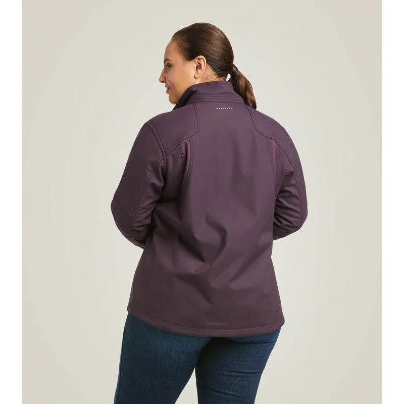 Ariat Women's Rebar Stretch Canvas Softshell Jacket Plum - 10037661