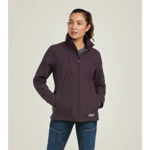 Ariat Women's Rebar Stretch Canvas Softshell Jacket Plum - 10037661