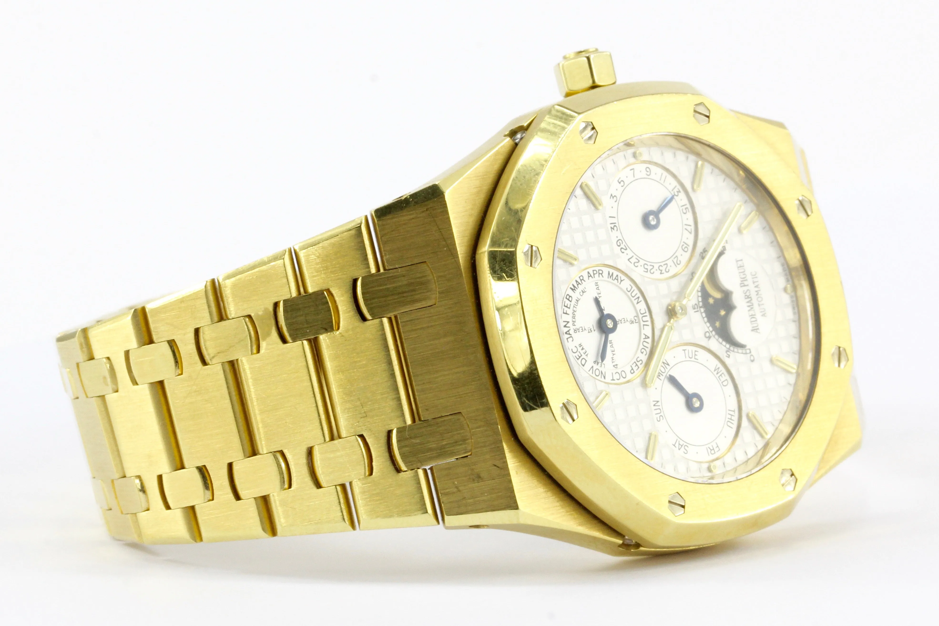 Audemars Piguet 18k Yellow Gold Royal Oak Moonphase Men's Watch 25820BA.OO.0944BA.02