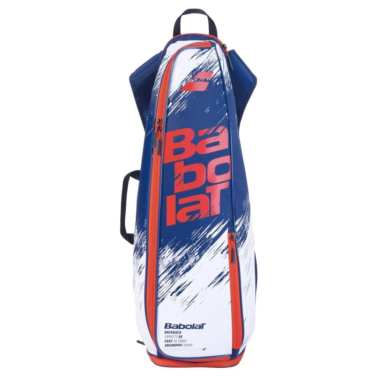 Babolat Backracq Badminton Bag - Navy Blue/White