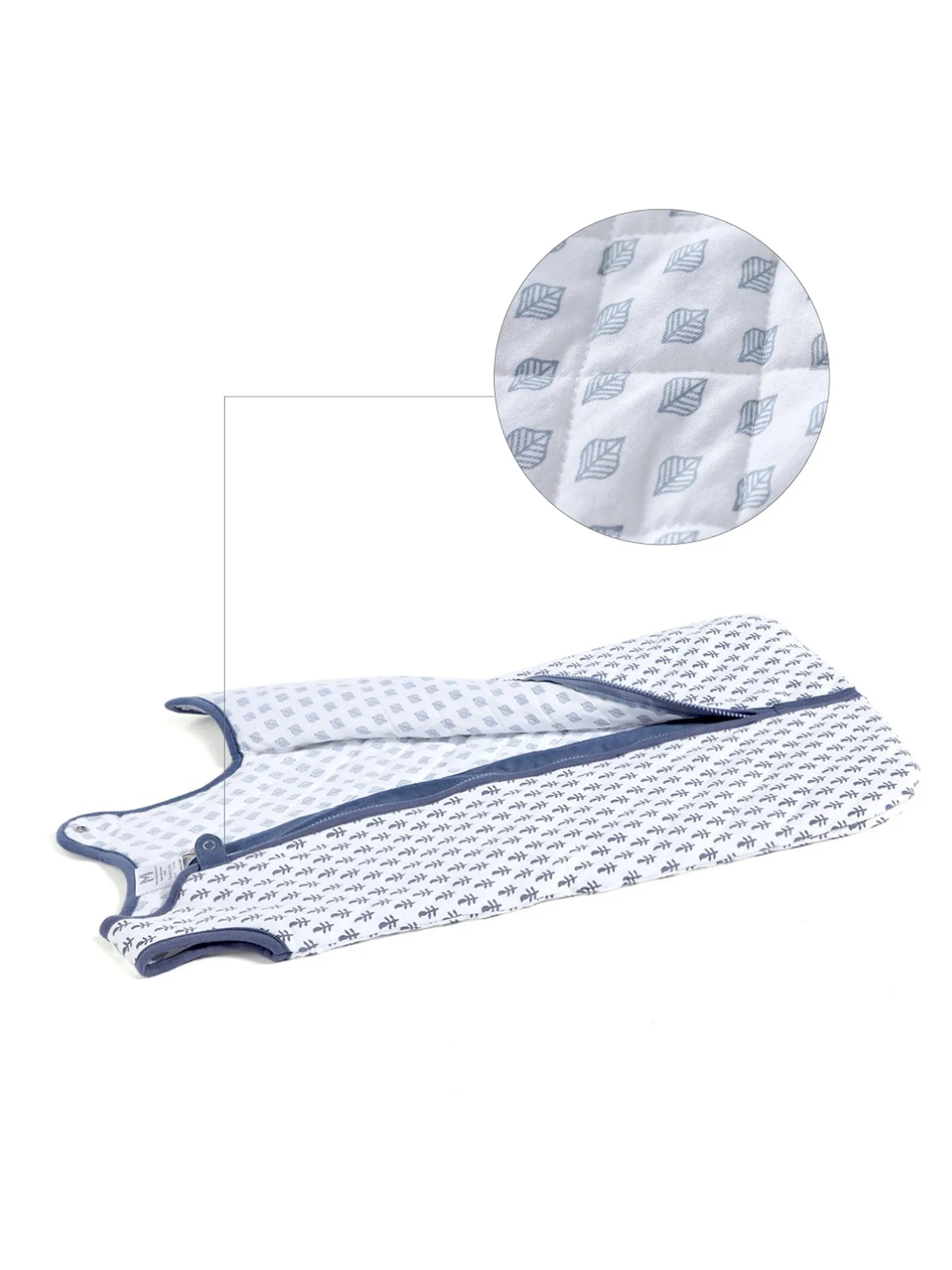 Baby Sleeping Bag Fort Blue Print - TOG 2.2 (Quilted)