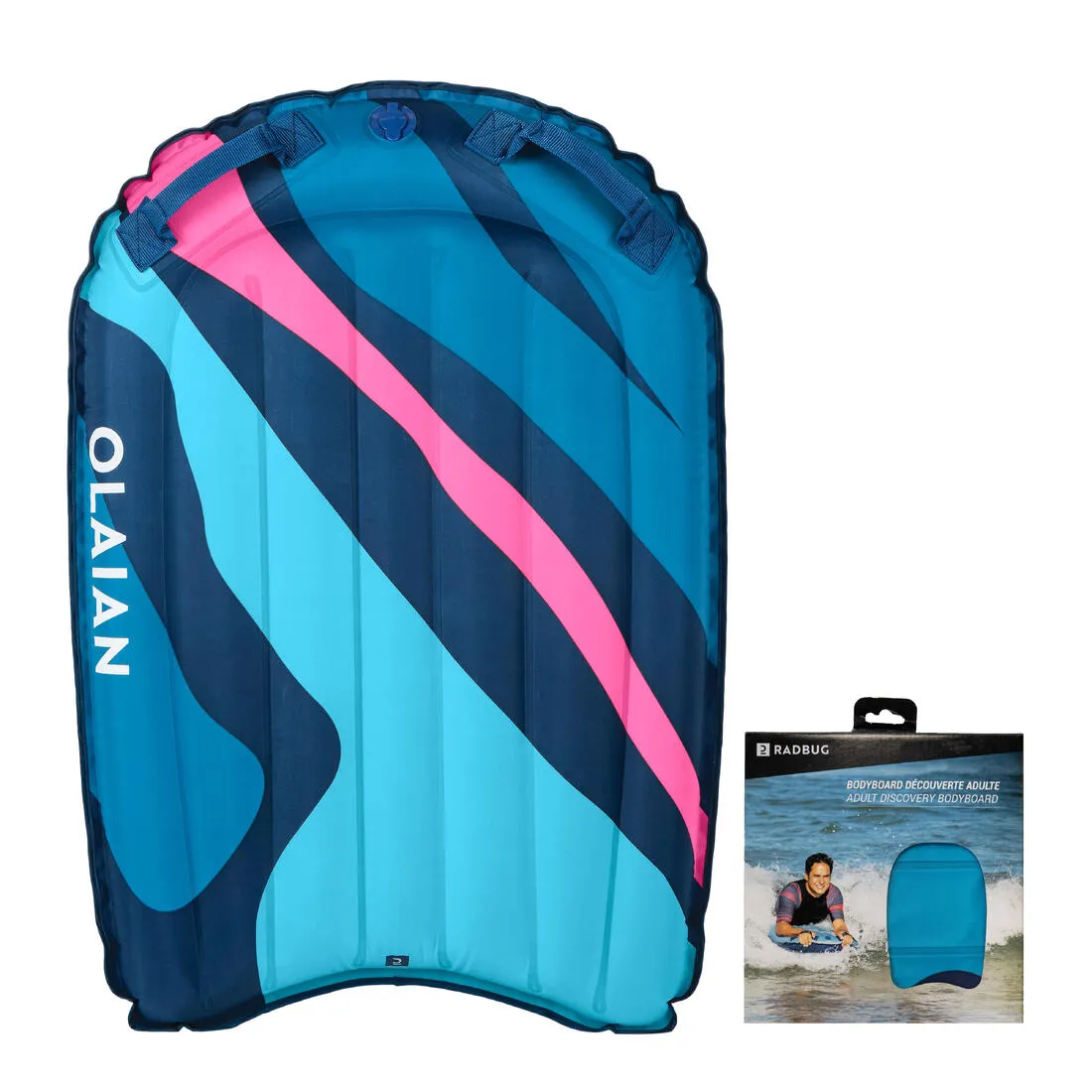 BEGINNER INFLATABLE BODYBOARD - COMPACT (25-90 KG)