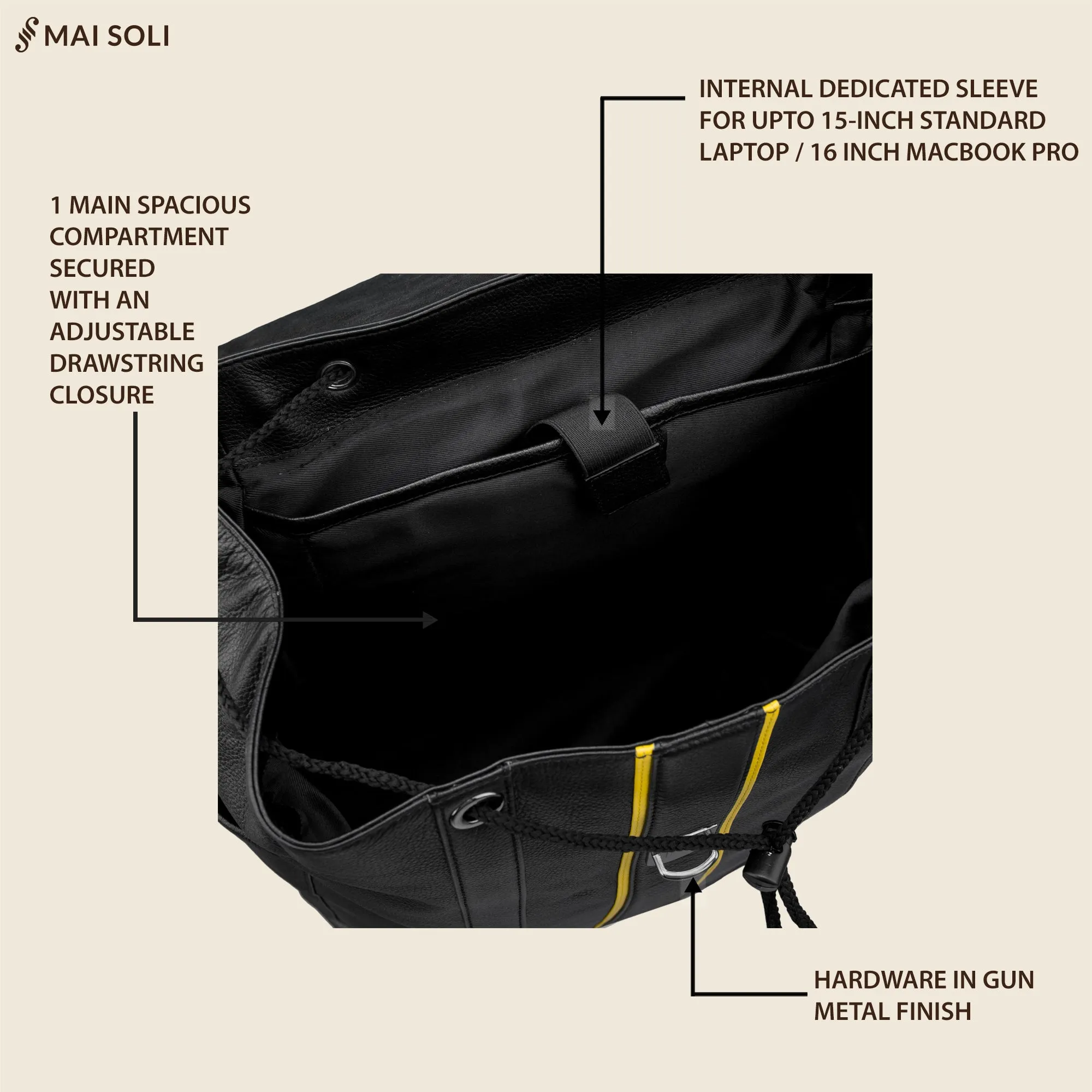 Boston Large Backpack - Black