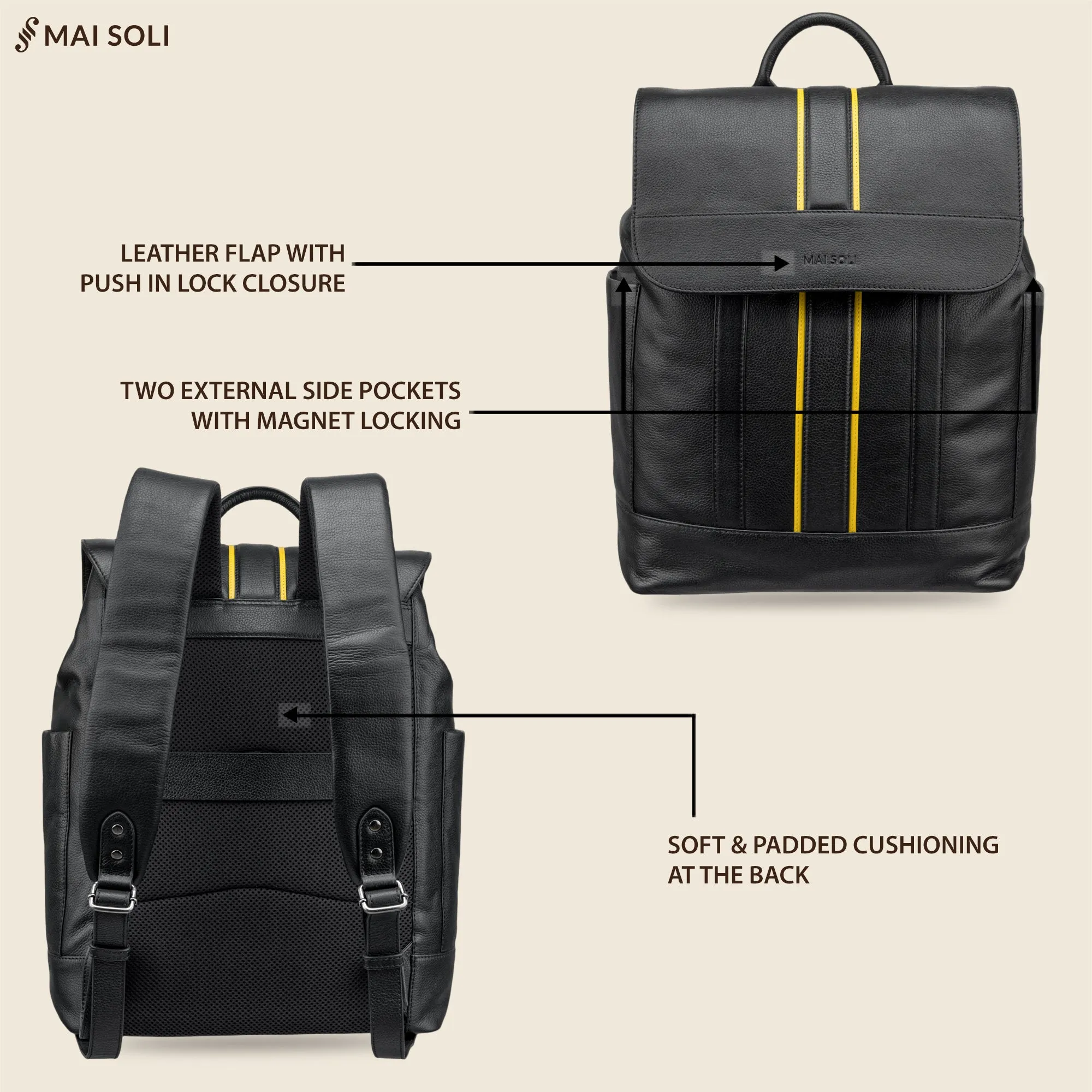 Boston Large Backpack - Black