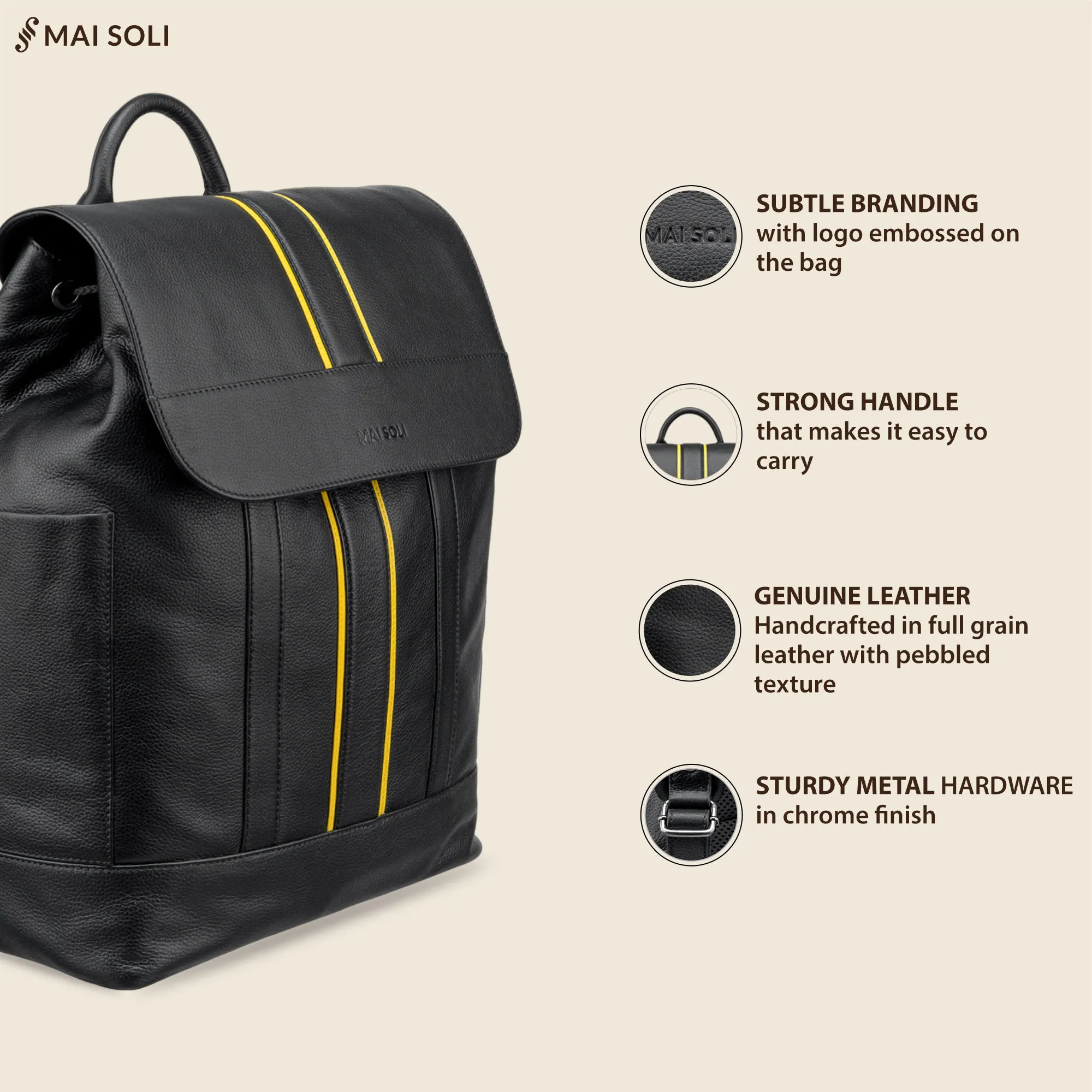 Boston Large Backpack - Black