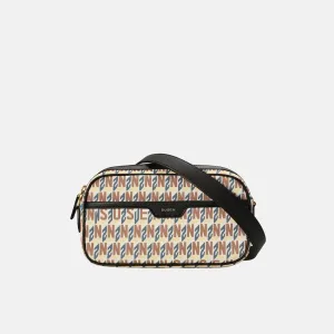 Brand Cross Body Monogram Bag - Apricot