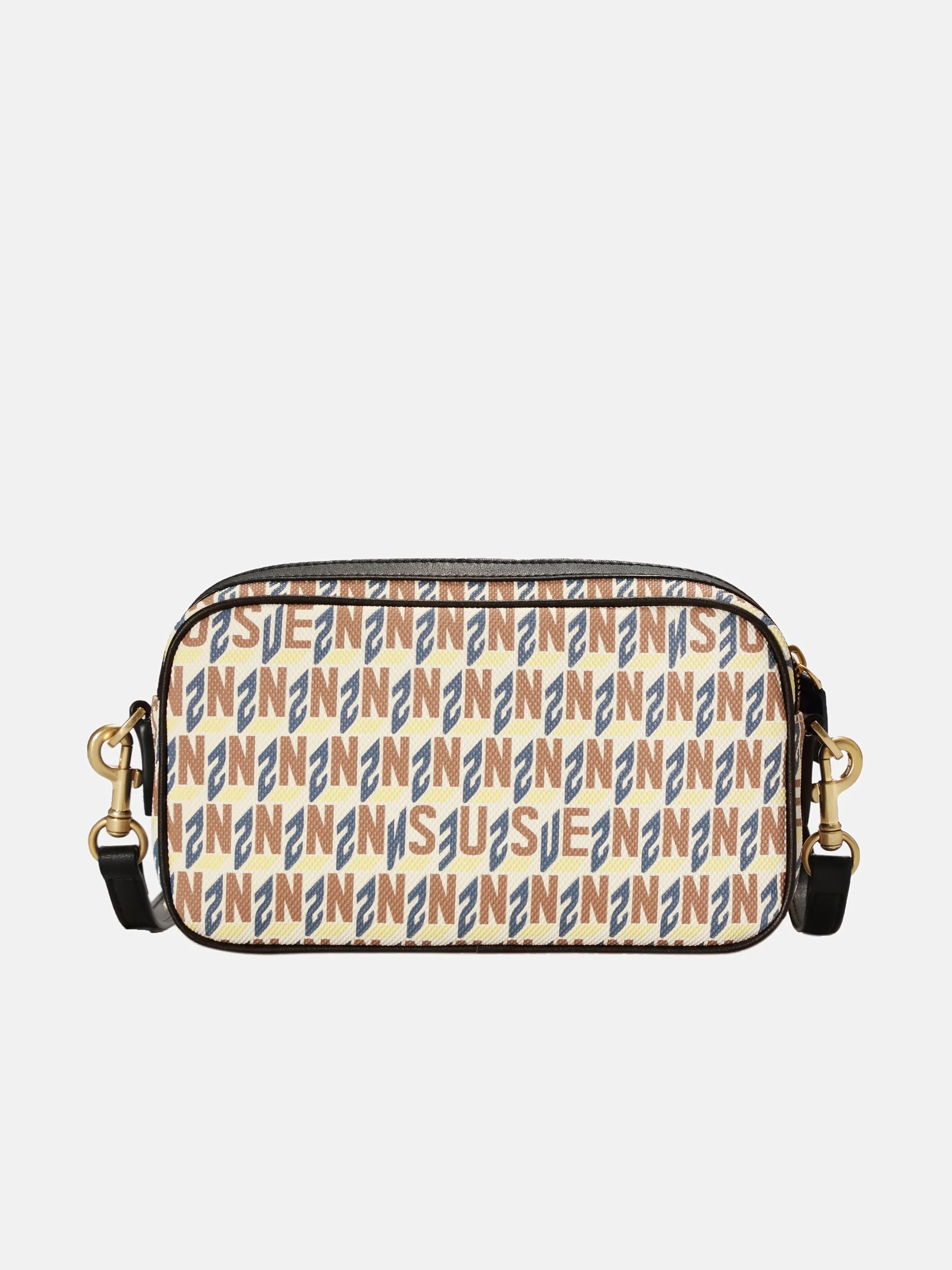 Brand Cross Body Monogram Bag - Apricot
