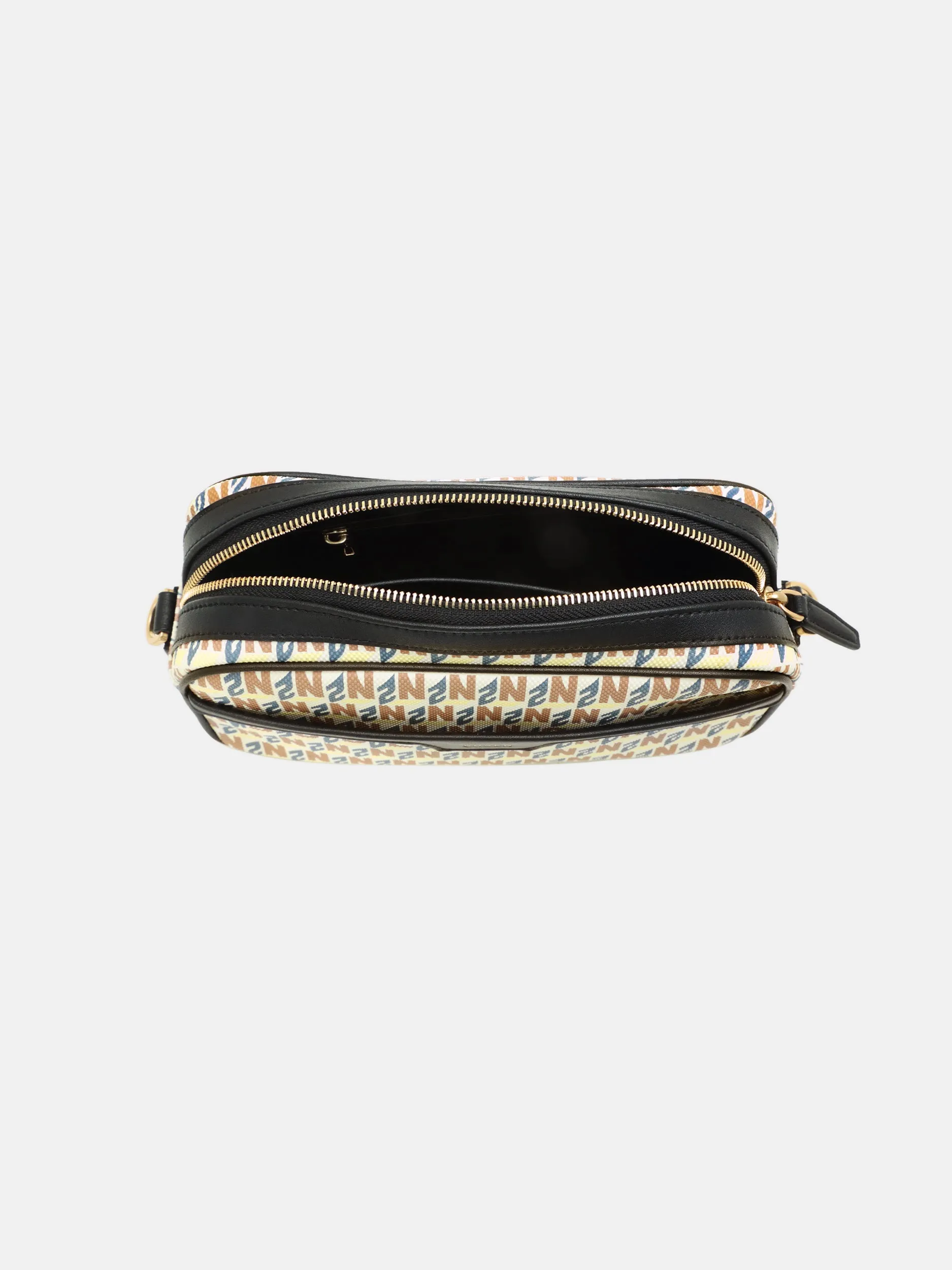 Brand Cross Body Monogram Bag - Apricot