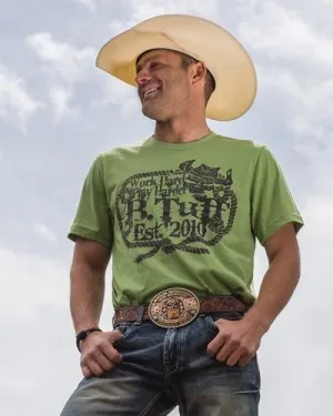 B.Tuff® Mens' Green Logo T-Shirt