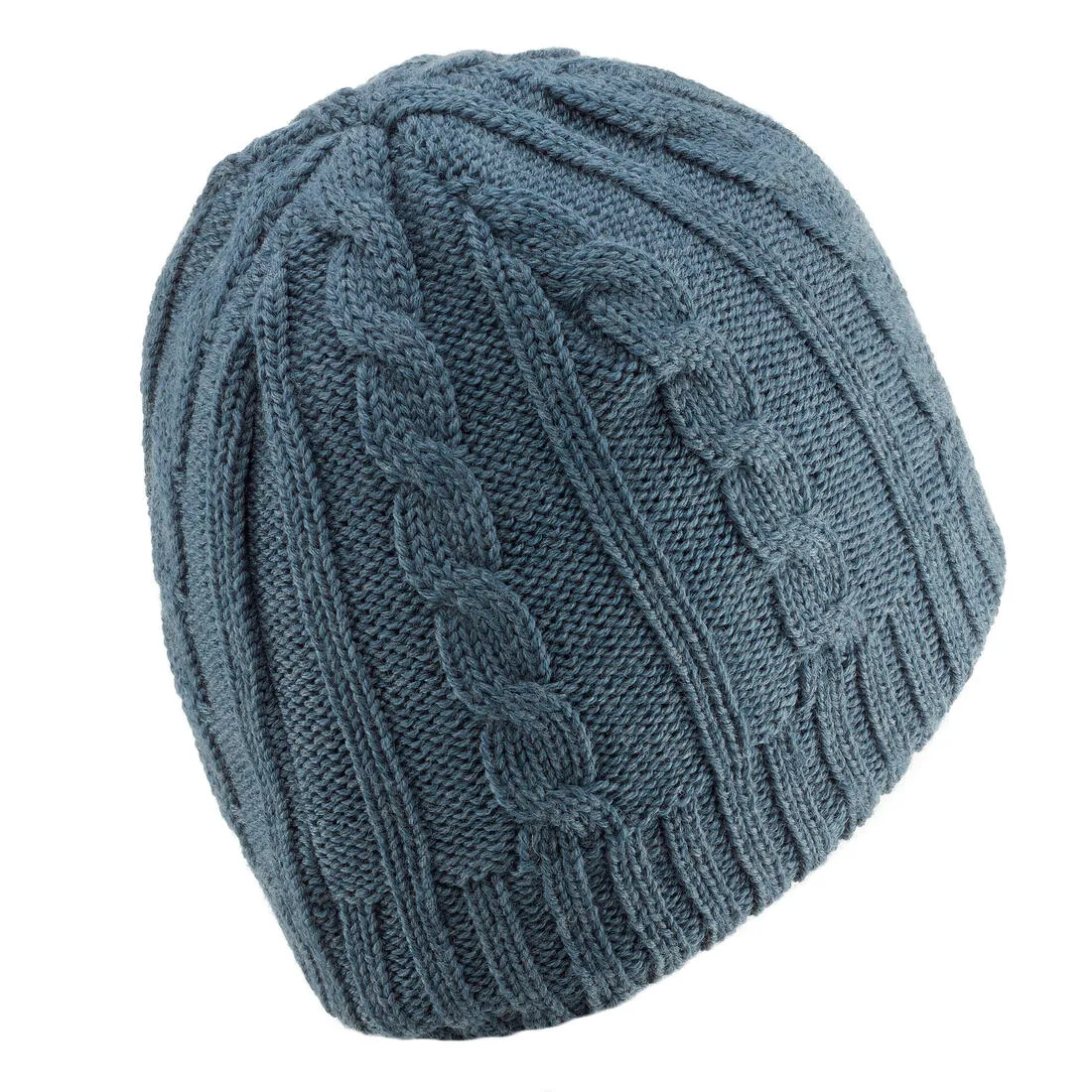 Cable Stitch Adult Ski Hat Plum