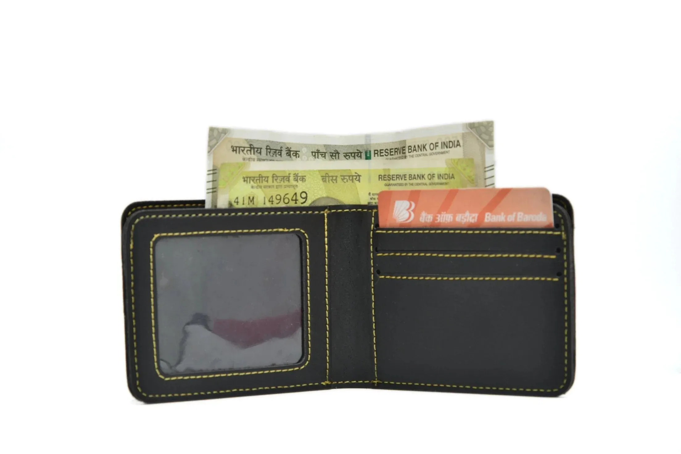 Chained Sling Bag & Men's Wallet & Personalised Couple Rainbow Classic WaterBottle - Black
