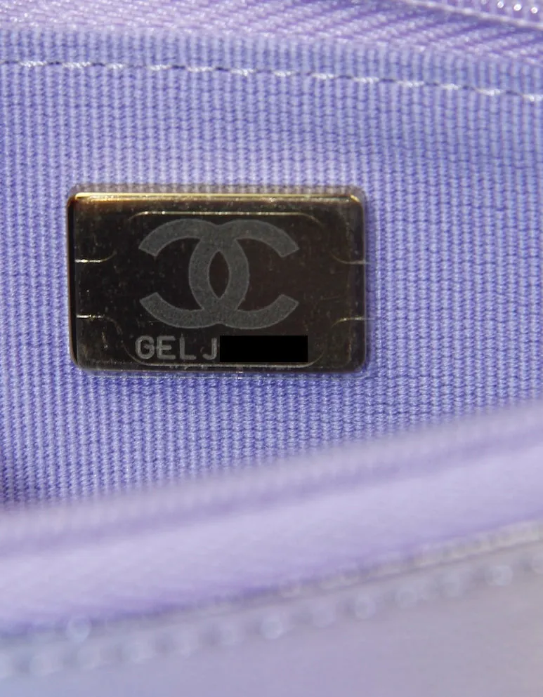 Chanel '24C Metallic Ombre Leather Wallet On Chain