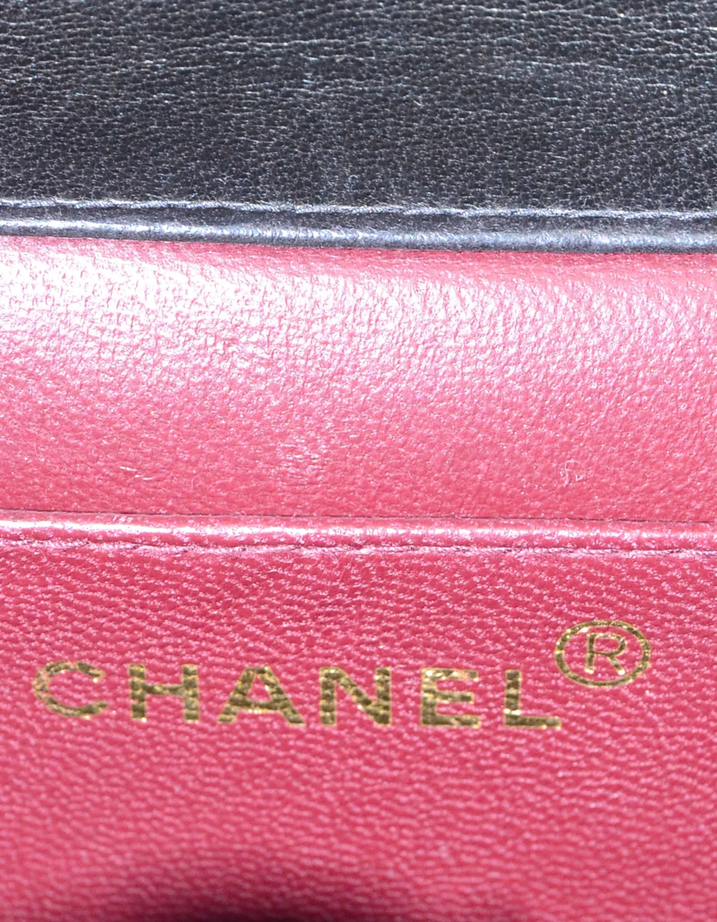 Chanel '90s Vintage Black Lambskin Leather Quilted Micro Mini Kelly Flap Bag