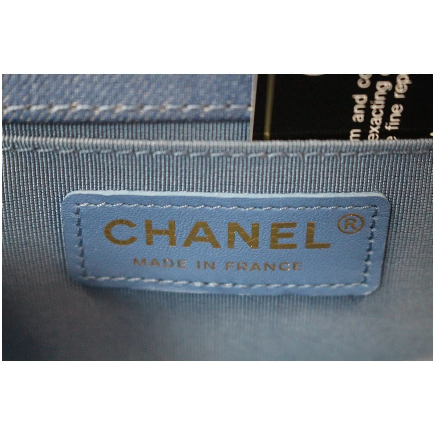 CHANEL Boy The 27th Mini Denim Shoulder Bag Blue