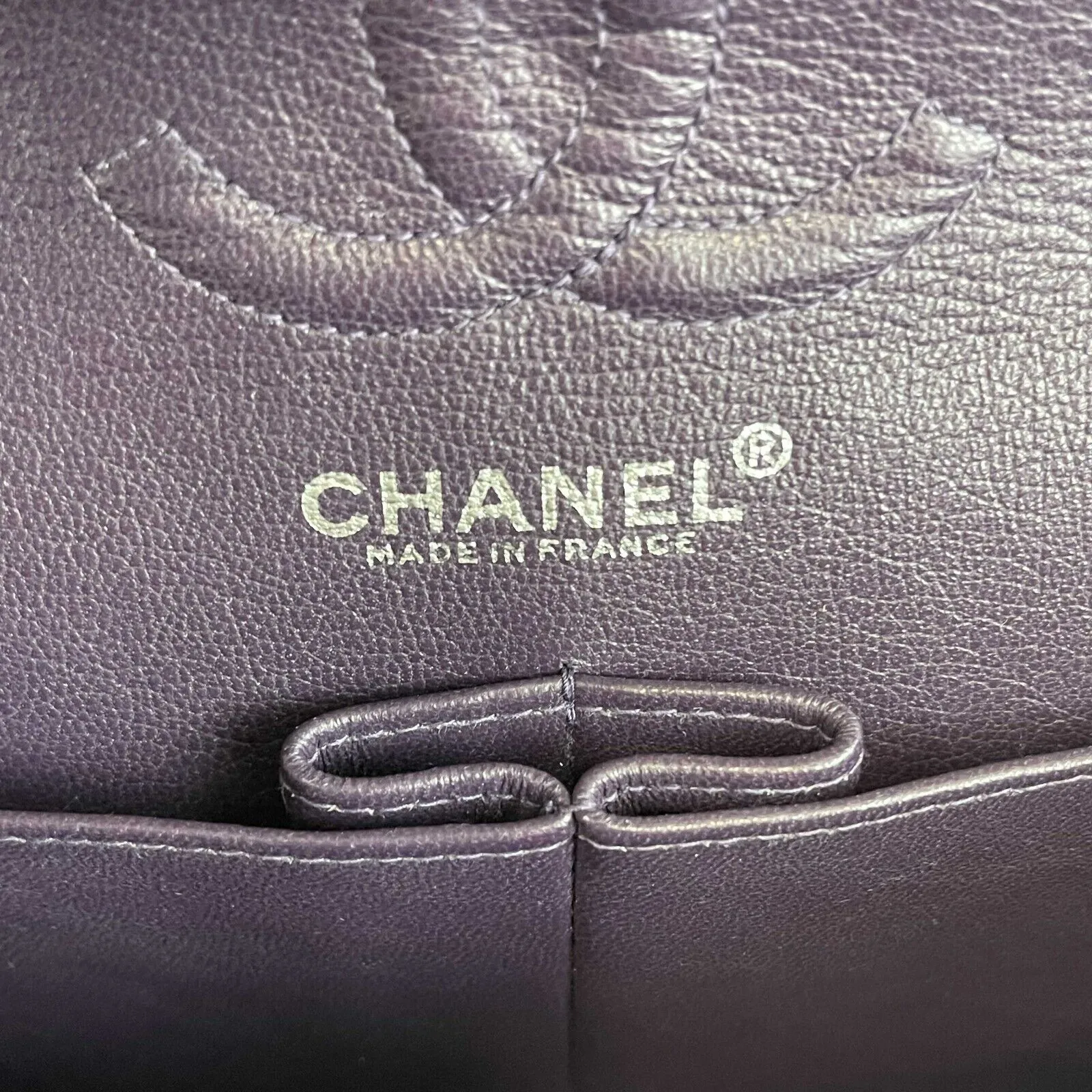 Chanel - Excellent - Caviar RARE Purple Quilted Small Double Flap - Handbag