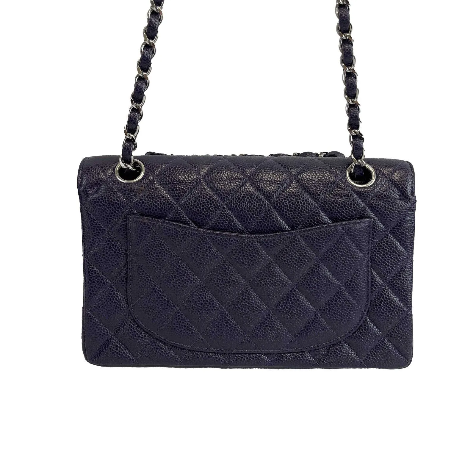 Chanel - Excellent - Caviar RARE Purple Quilted Small Double Flap - Handbag