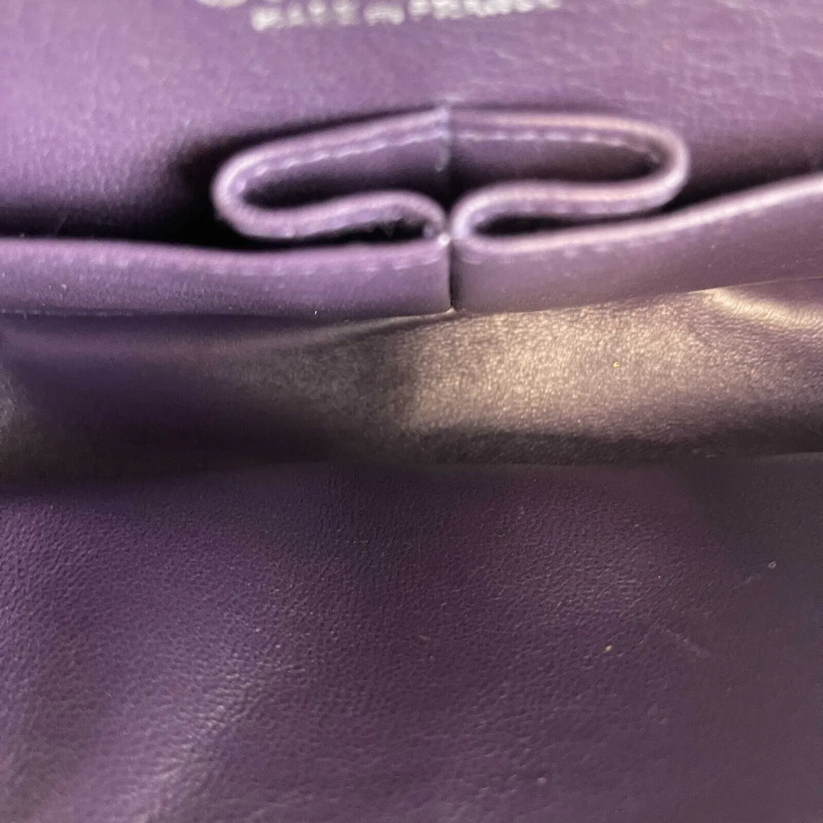 Chanel - Excellent - Caviar RARE Purple Quilted Small Double Flap - Handbag