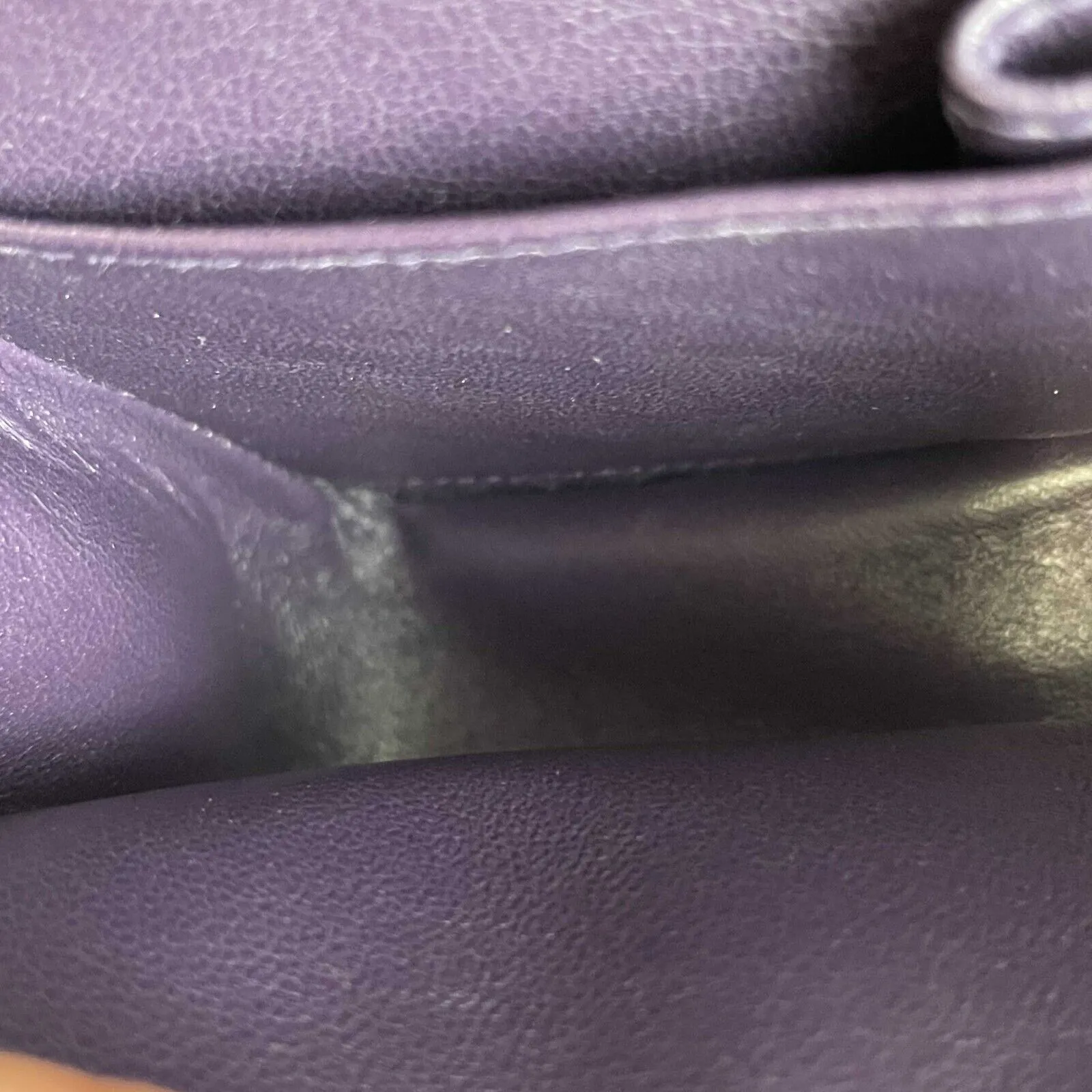 Chanel - Excellent - Caviar RARE Purple Quilted Small Double Flap - Handbag