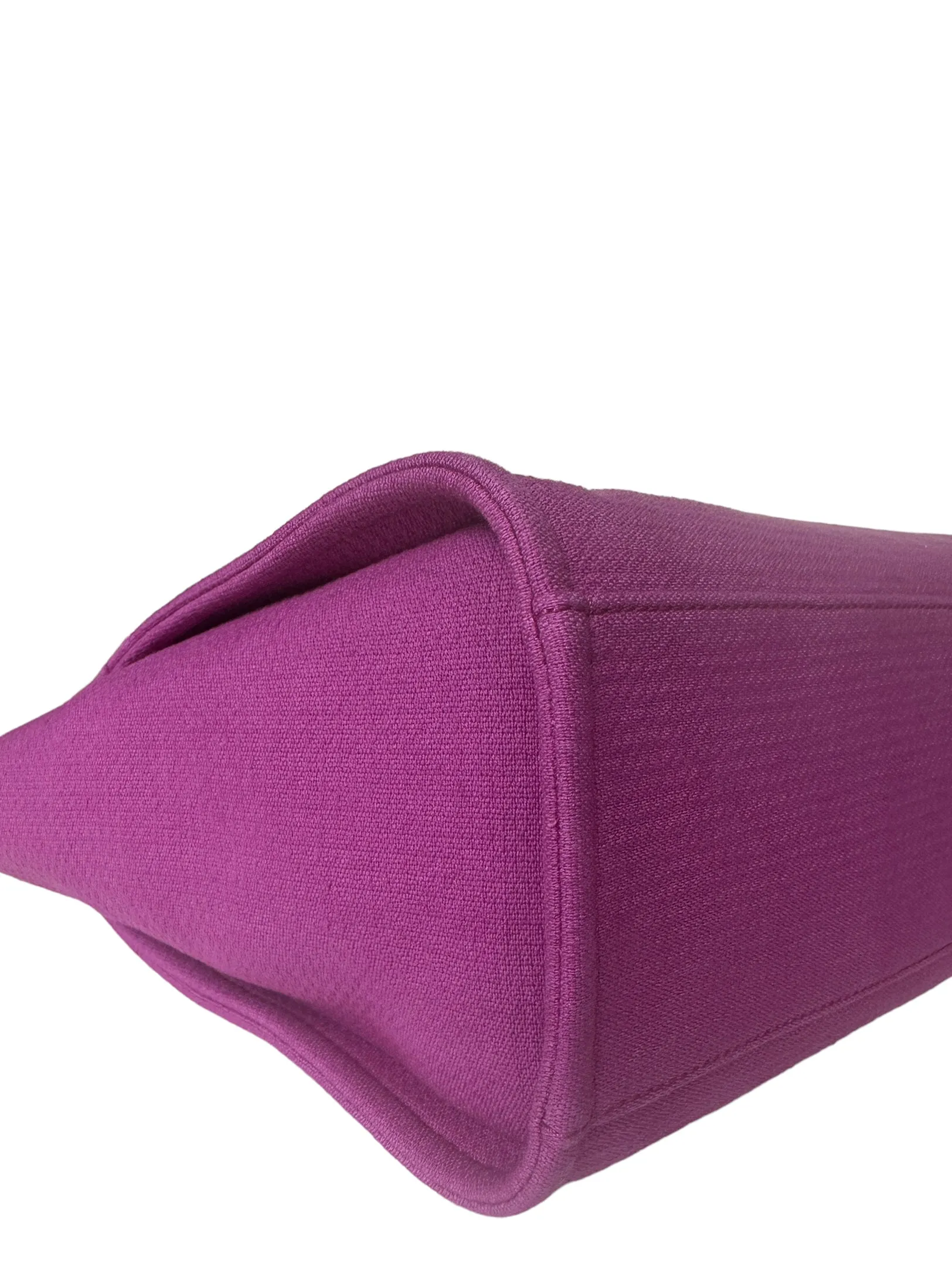 Chanel Mixed Fibers Magenta Small Deauville Tote