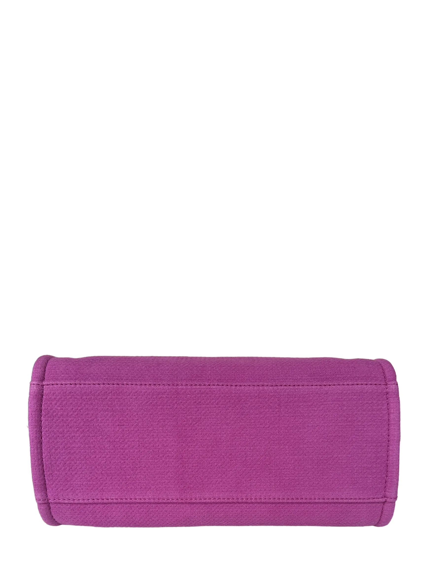 Chanel Mixed Fibers Magenta Small Deauville Tote