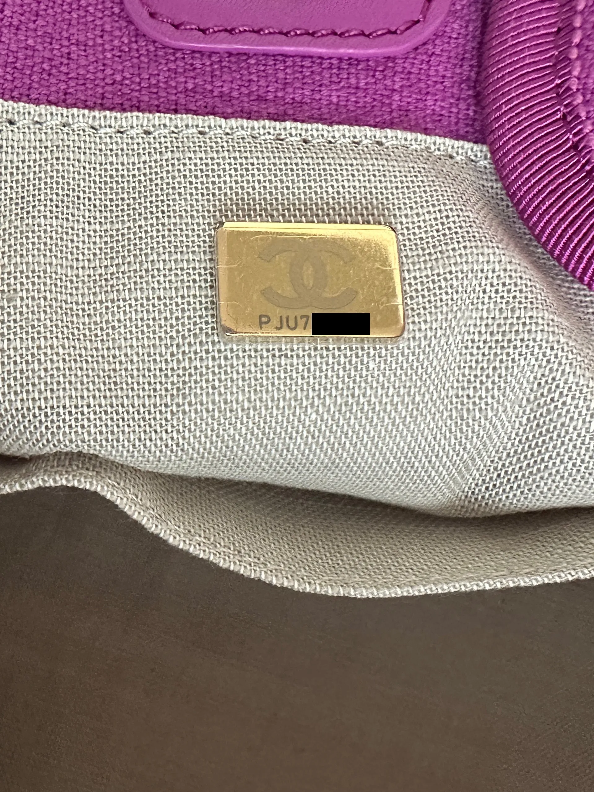 Chanel Mixed Fibers Magenta Small Deauville Tote