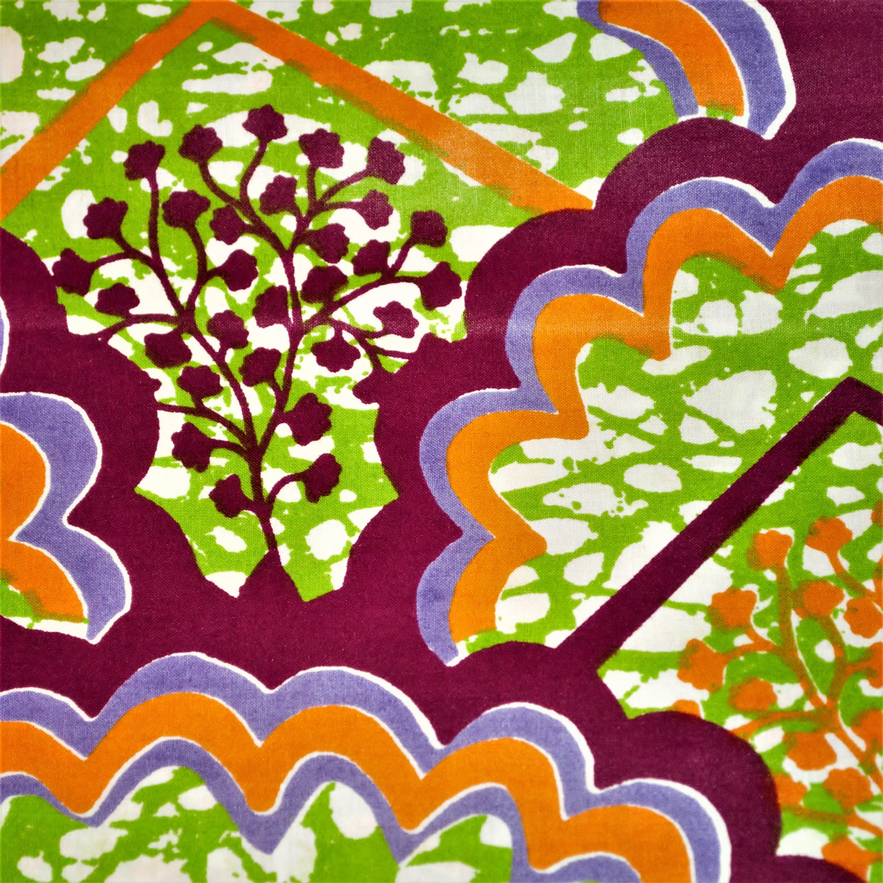 Clam Shell & Floral Purple/Green
