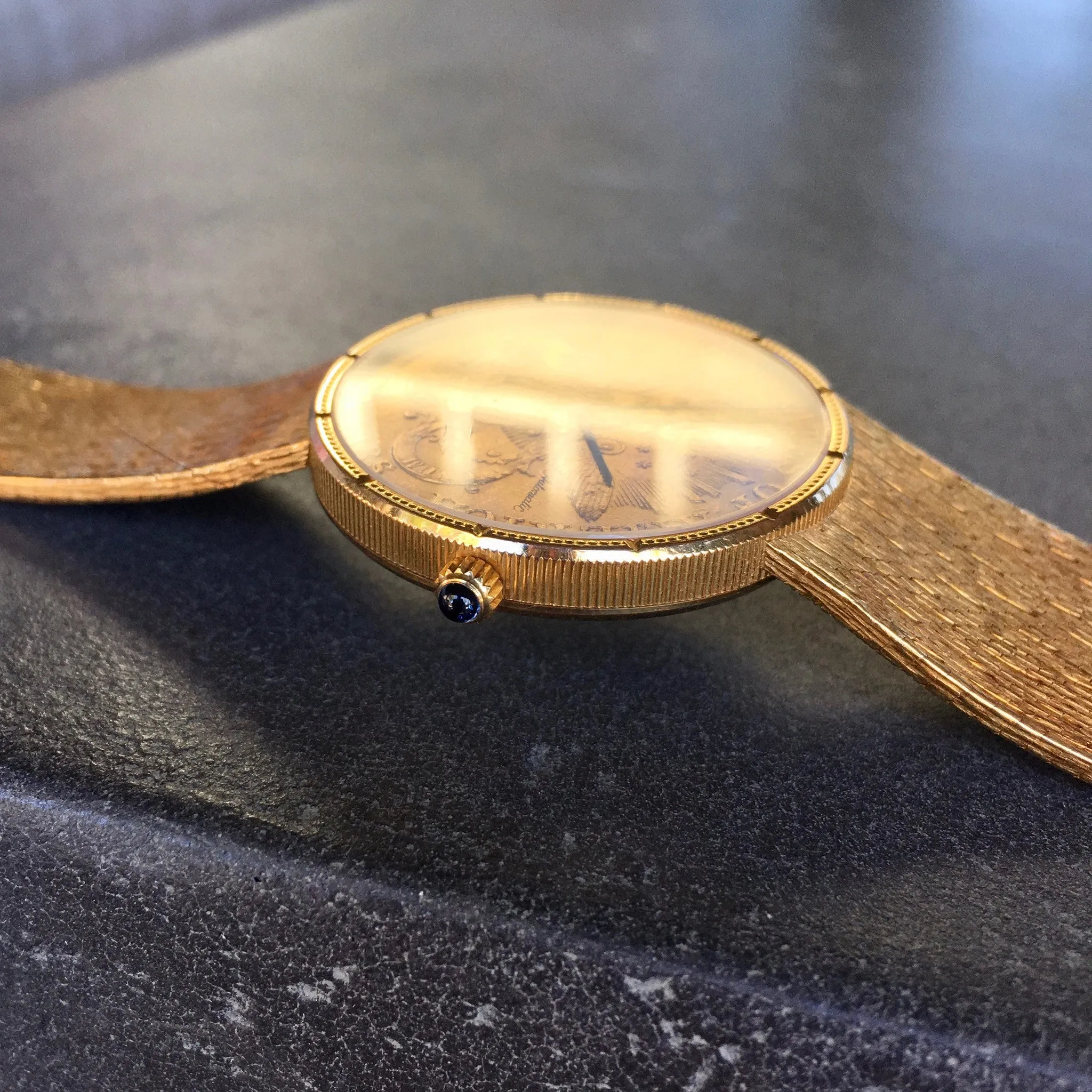 Corum 18K Yellow Gold 1904 Automatic 20 Coin Watch with Gold Bracelet