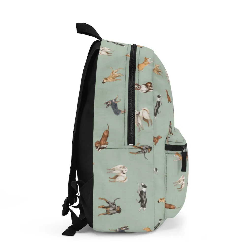 Cow Dogs Backpack in Mint