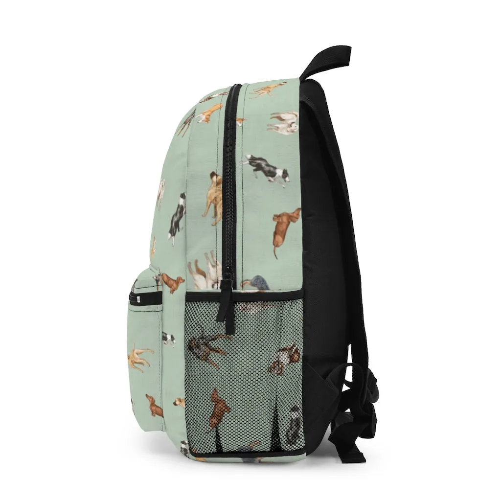 Cow Dogs Backpack in Mint