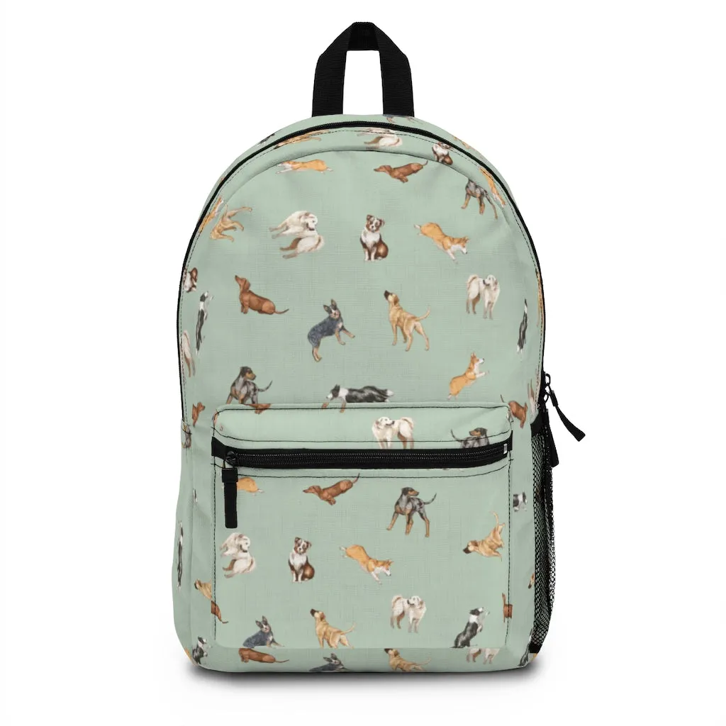 Cow Dogs Backpack in Mint