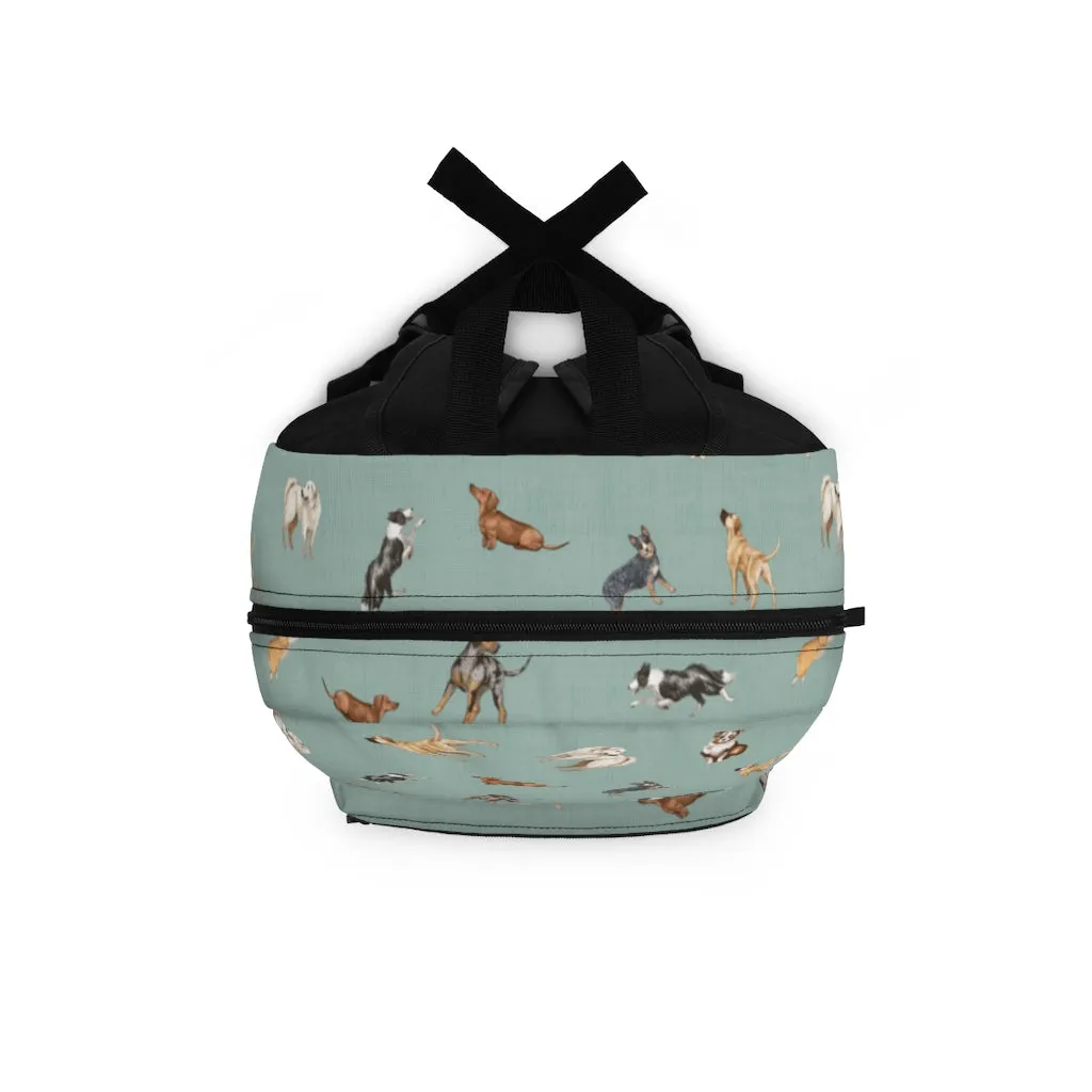 Cow Dogs Backpack in Turquoise