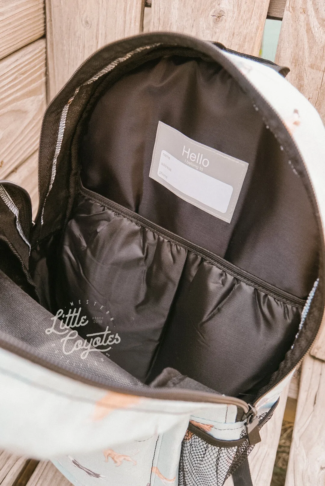 Cow Dogs Backpack in Turquoise