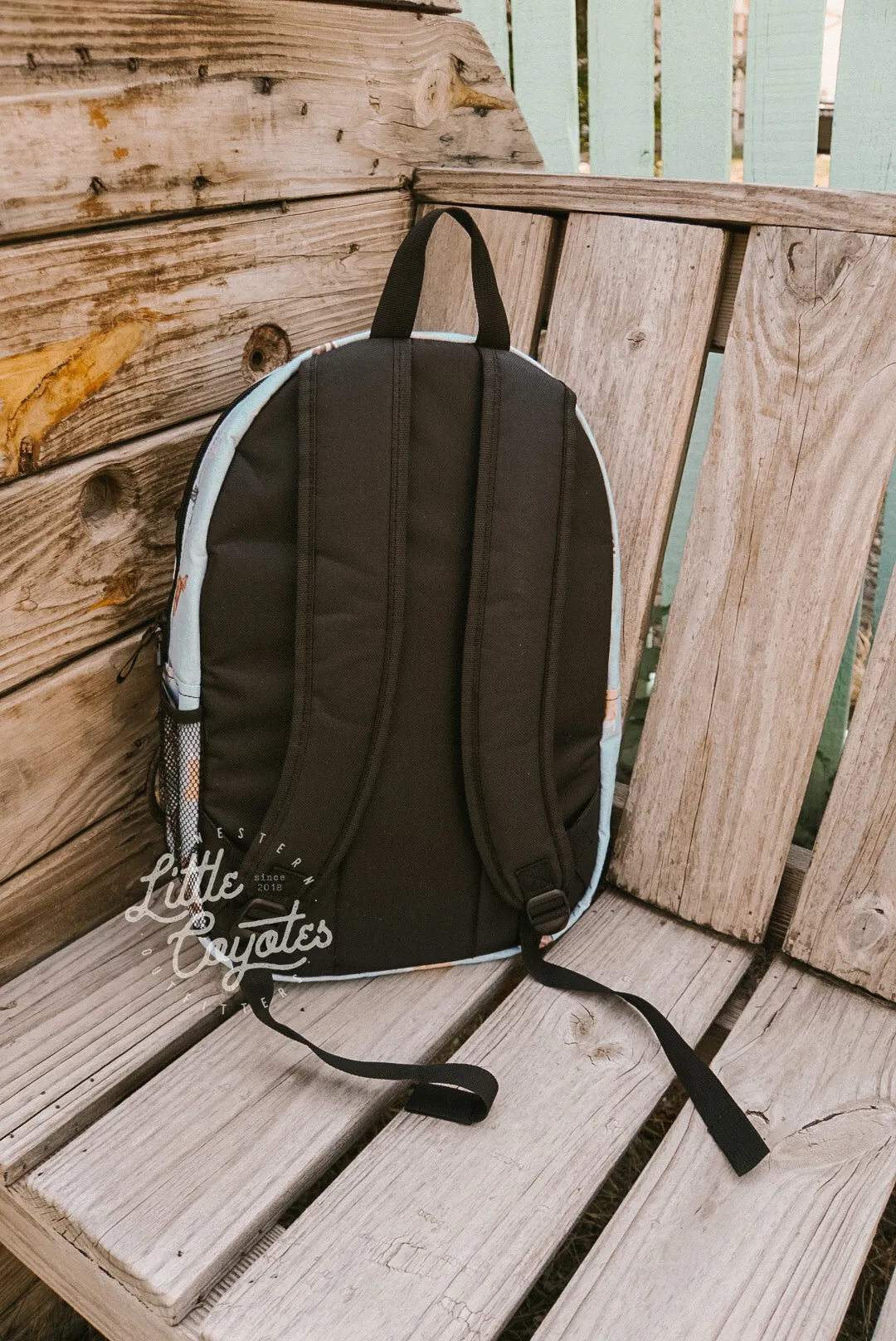Cow Dogs Backpack in Turquoise