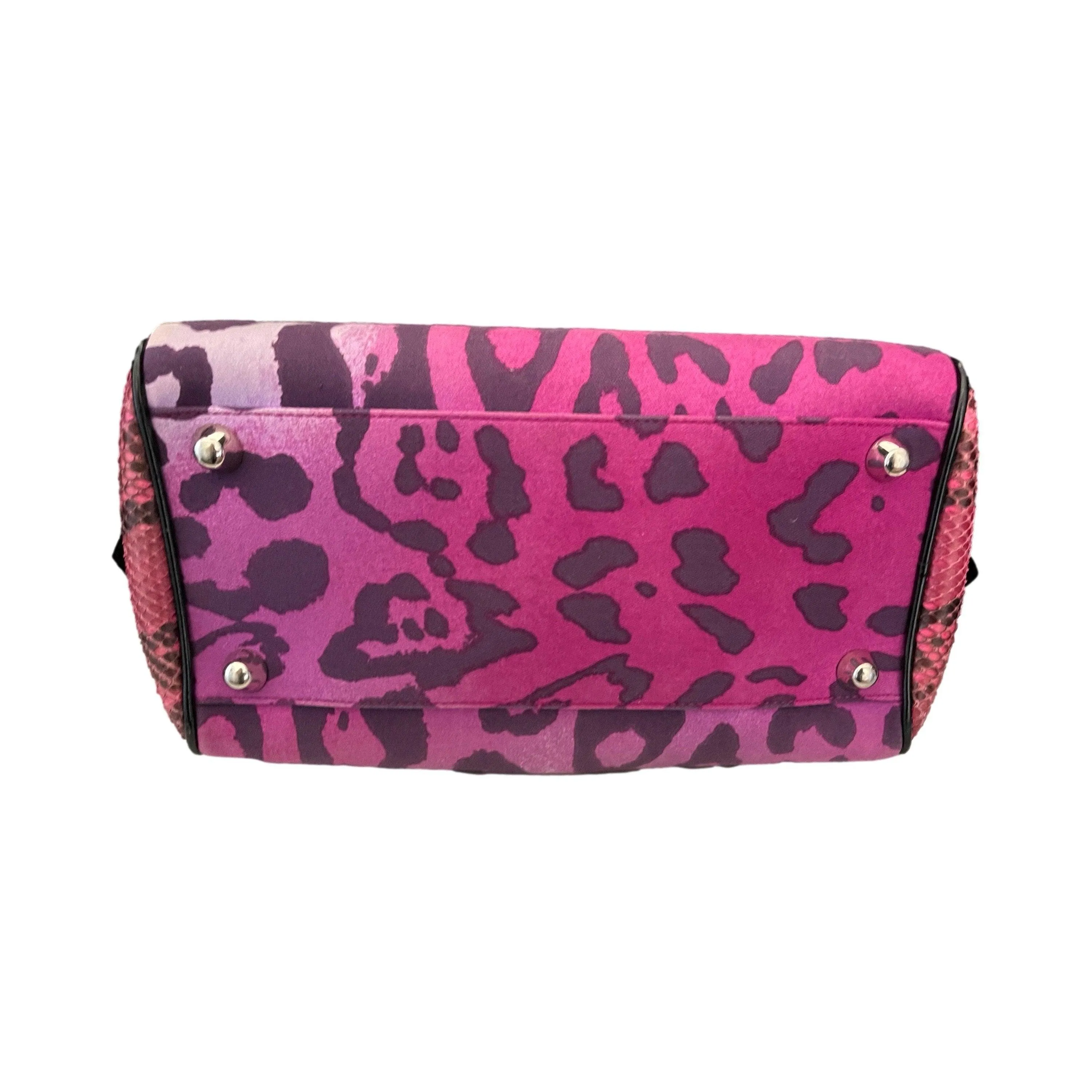 Dior Purple Mixed Media Gamber Shoulder Bag