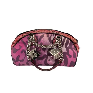 Dior Purple Mixed Media Gamber Shoulder Bag