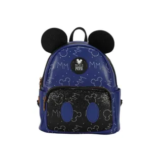 Disney Mickey Deluxe Ears Backpack Blue